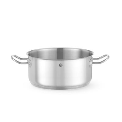 Nízká nádoba na dušení - bez víka, HENDI, Kitchen Line, 4,9L, ⌀240x(H)110mm | 837665